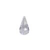 Plastic Facet Teardrop Clear 10pcs