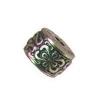 Cast Plastic 6X6mm Patterned Pot Antique Nickel 50pcs