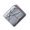 Glass Splashed 8X8mm Cube grey 100pcs