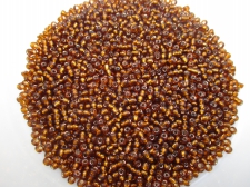 Seed Beads 8/o Foil Brown 450g