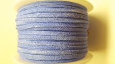 Flat Suede Cord +/-24m Blue
