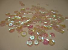 SEQUINS ROUND 7MM 100G CLEAR AB