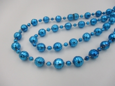 Mardi Gras Beads 9mm Metallic Blue +/-140cm