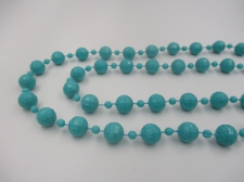 Mardi Gras Beads 9mm Lt Blue +/-140cm