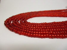 Czech Seed Beads 8/0 Foil Red 3str x +/-20cm