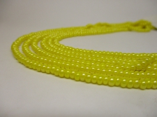 Czech Seed Beads 8/0 Pearl Yellow 3str x +/-20cm