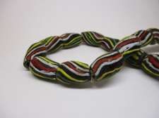 Ghana Trade African Beads +/-59cm 16x11mm Bead