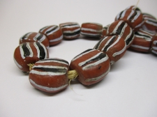 Ghana Trade African Beads +/-60cm 16x16x10mm