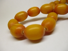 Amber Beads 20x14mm +/-98cm