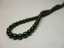 Czech Glass Pearls 4mm Green +/--120pcs
