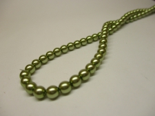 Czech Glass Pearls 4mm Olive Green +/--120pcs