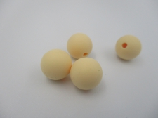 Silicone Beads 12mm 4pcs Peach