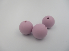 Silicone Beads 15mm 3pcs Purple
