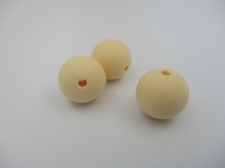 Silicone Beads 15mm 3pcs Peach