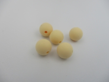 Silicone Beads 9mm 5pcs Peach