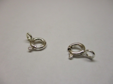 Sterling Silver 925 Bolt Ring Clasp 2pcs