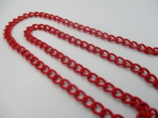 Color Coated Chain 5x4mm link 1m Red