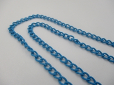 Color Coated Chain 5x4mm link 1m Blue