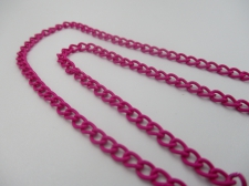 Color Coated Chain 5x4mm link 1m Pink
