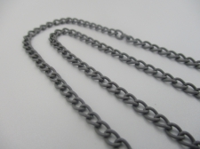 Color Coated Chain 5x4mm link 1m Grey