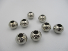 Metal Hollow Beads 10mm (N) +/-25pcs