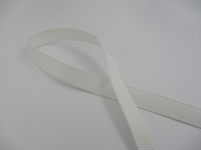 Petersham Ribbon 10mm White 1m
