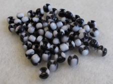 Seed Beads 2 Tone Black/White 6/0 225g