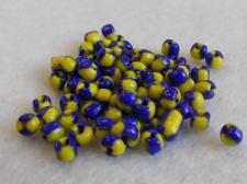 Seed Beads 2 Tone Yellow/Blue 6/0 225g
