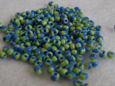 Seed Beads 2 Tone Lt Green/Lt Blue 8/0 225g