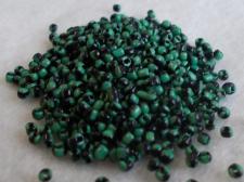 Seed Beads 2 Tone Green/Black 11/0 225g