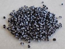 Seed Beads 2 Tone Black/White 11/0 225g