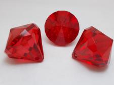 ACRYLIC PEND 36X32MM RED 10P DIAMOND SHAPE #631
