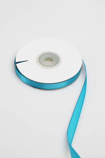 SATIN RIBBON 10MM TURQUOISE