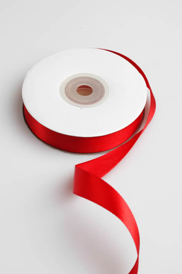 SATIN RIBBON 15MM RED