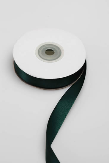 SATIN RIBBON 15MM BOTTLE GREEN