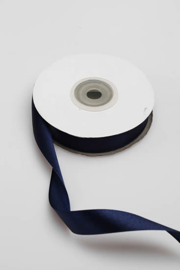 SATIN RIBBON 15MM NAVY