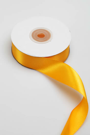 SATIN RIBBON 25MM LT.ORANGE