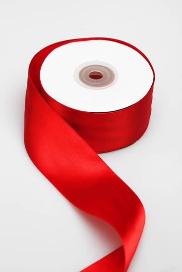 SATIN RIBBON 38MM RED