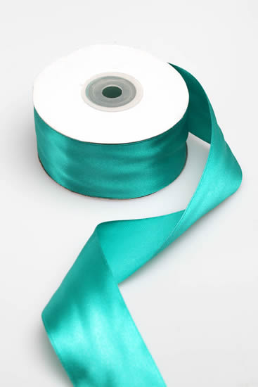 SATIN RIBBON 38MM TEAL