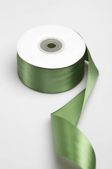 SATIN RIBBON 38MM AVOCADO