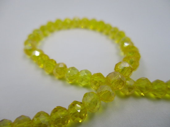 Crystal Disc 4mm Lt Yellow Ab +/-140pcs