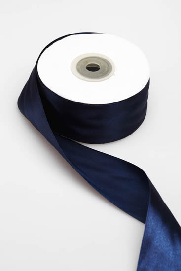 SATIN RIBBON 38MM NAVY