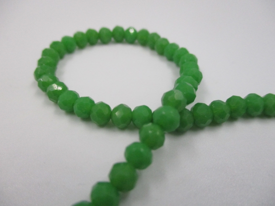 Crystal Disc 4mm Op Green +/-140pcs