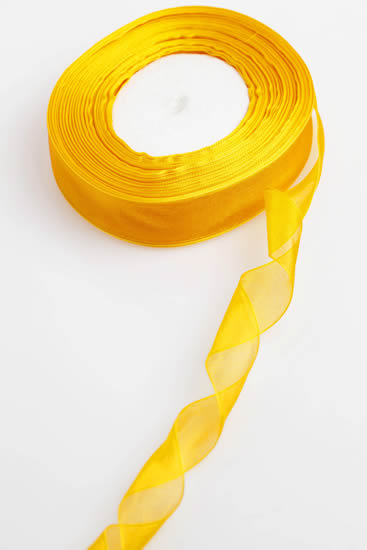 ORGANZA RIBBON 25MM LT.ORANGE