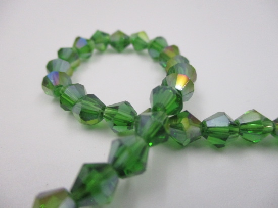 Crystal BIC 6mm Green Ab +/-40pcs