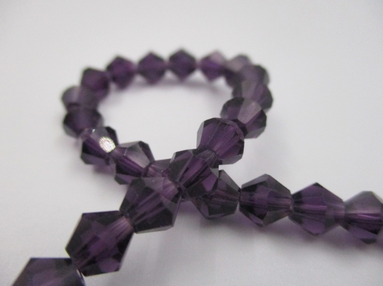 Crystal BIC 6mm Dk Purple +/-40pcs