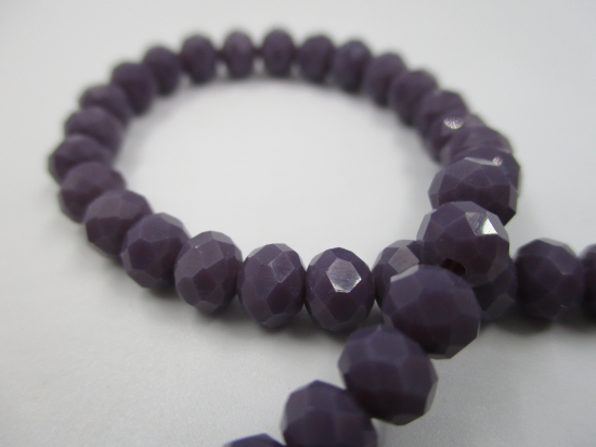 Crystal Disc 6mm Op Dk Purple +/-90pcs