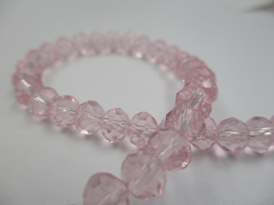 Crystal Disc 6mm Pink +/-90pcs