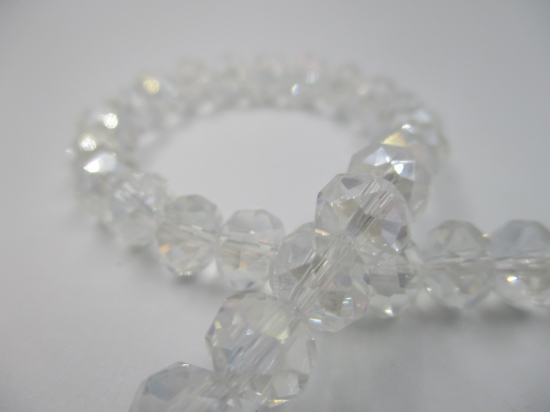 Crystal Disc Clear Ab 8mm +/-60pcs