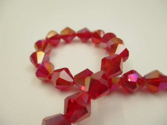 Crystal BIC 8mm Dk Red +/-40pcs